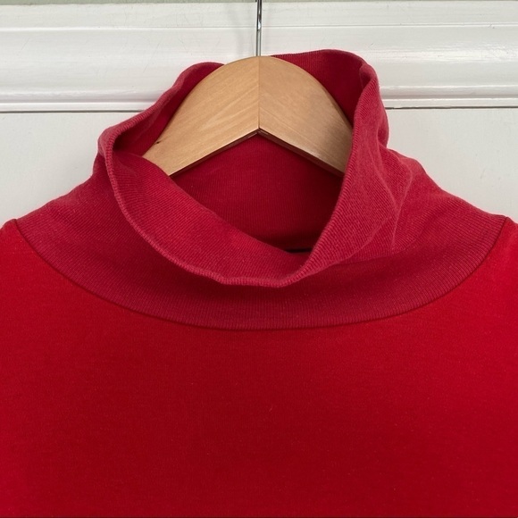 VINTAGE Made In Canada Polo By Ralph Lauren Red Cotton Turtle Neck Mens Size XL - Picture 9 of 10